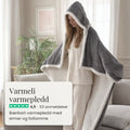 Varmeli värmefilt med ärmar och fotficka